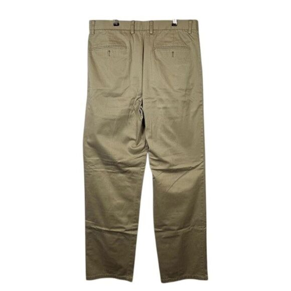Dockers Signature Khaki Classic Fit Trousers Tan Pants Beige Chino Size 34x36 - Picture 4 of 10